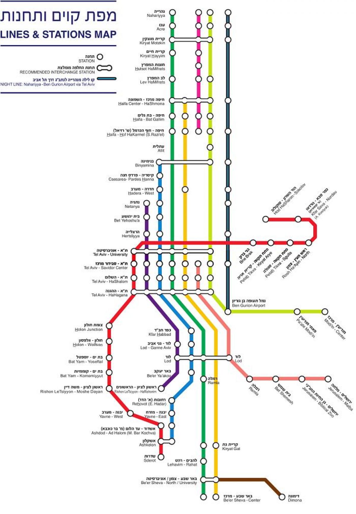 नक्शे से इसराइल ट्रेन