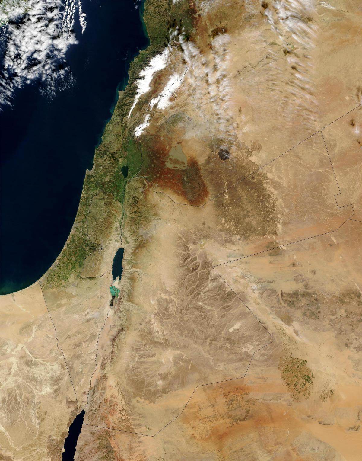 नक्शा इस्राएल के उपग्रह 