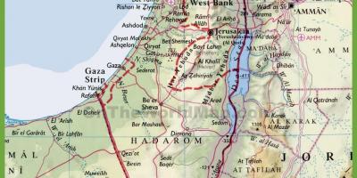 इसराइल शहरों के लिए नक्शे