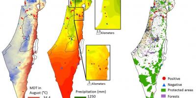 नक्शा इसराइल की जलवायु