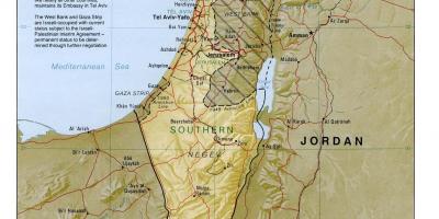 नक्शा इस्राएल के भूगोल 